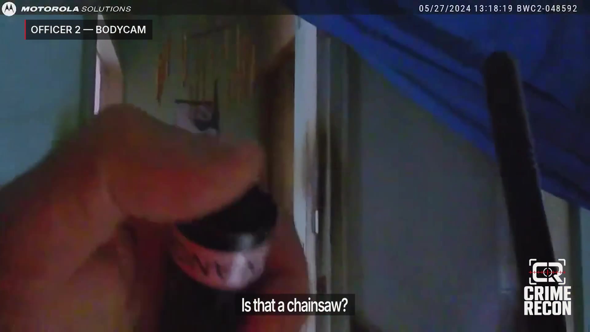 Real frame from the supplied Keansburg police body-camera video