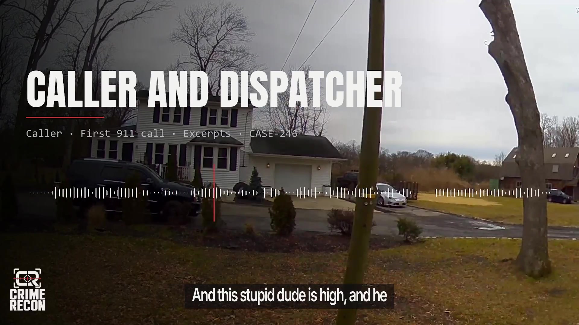 Real frame from the supplied Deptford incident video