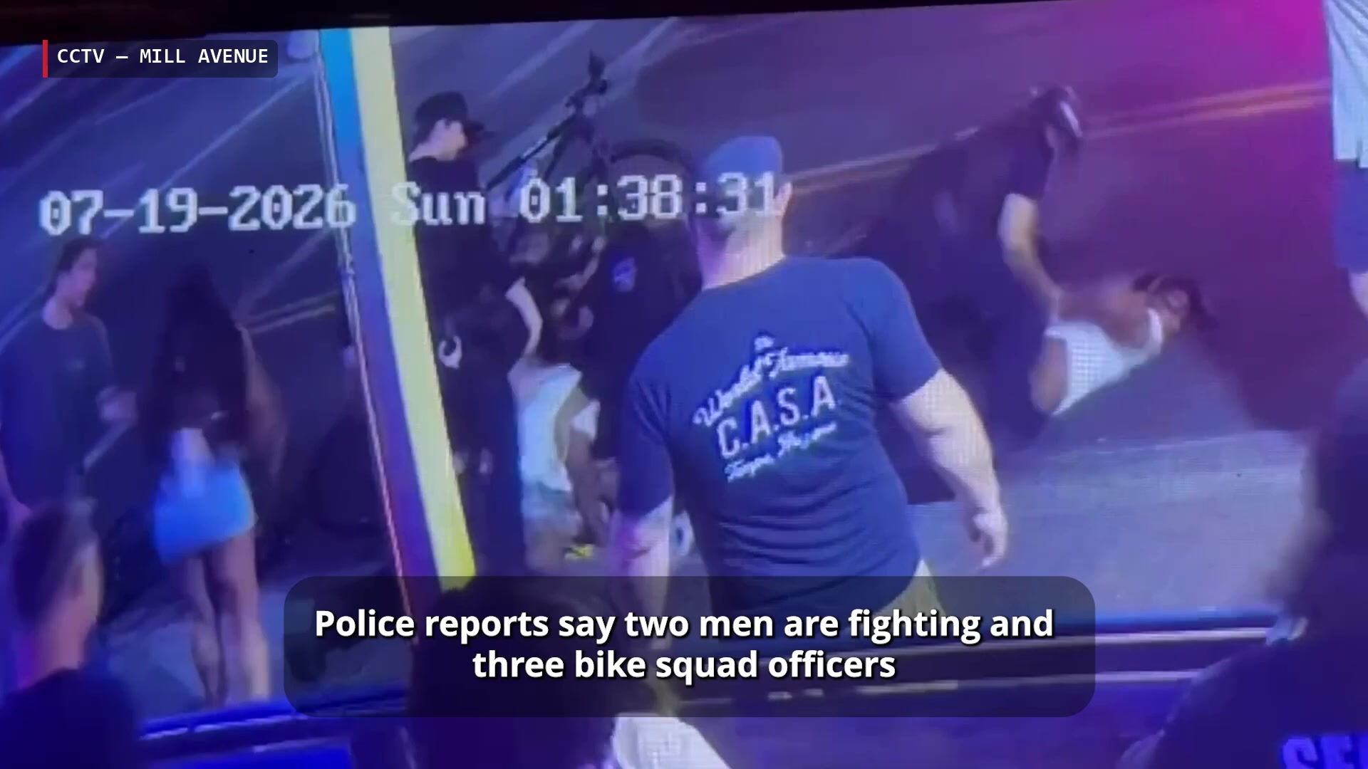 Real frame from the supplied Tempe incident video