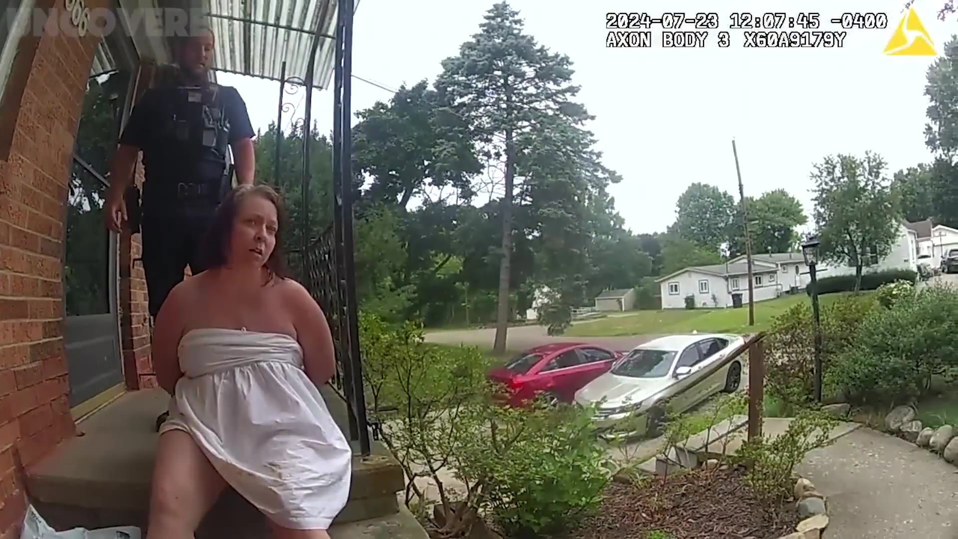 Frame from the supplied body-camera video
