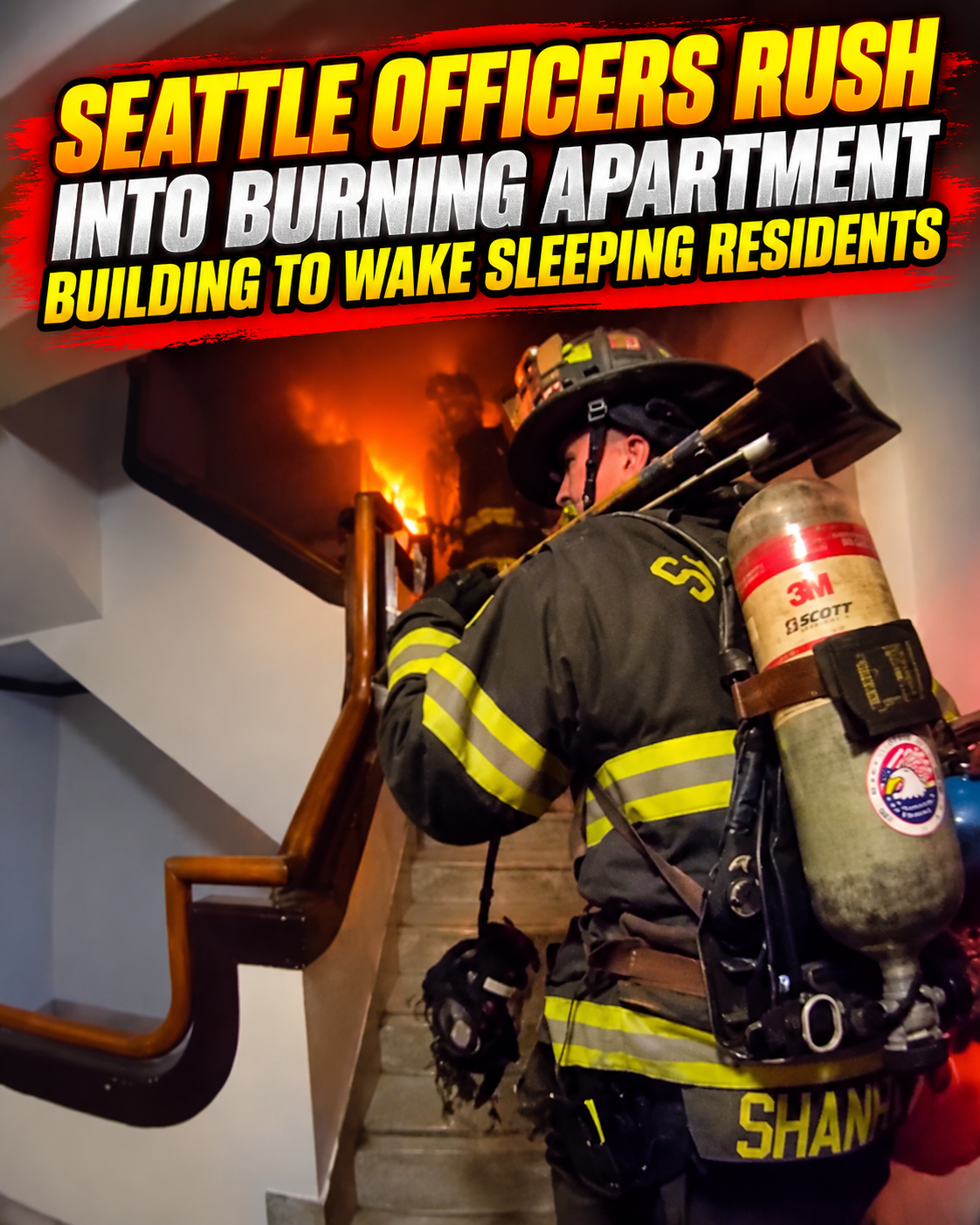 Seattle Officers Rush Into Burning Apartment Building to Wake Sleeping Residents