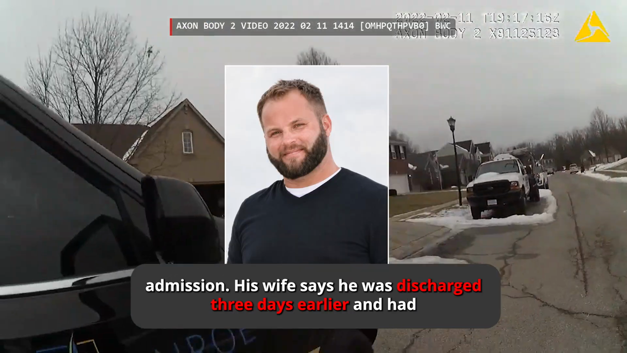 Real frame from the supplied Monroe police body-camera video