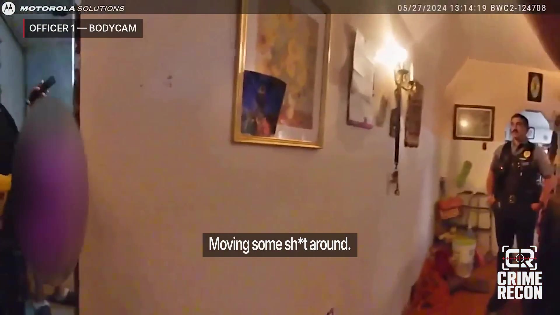 Real frame from the supplied Keansburg police body-camera video