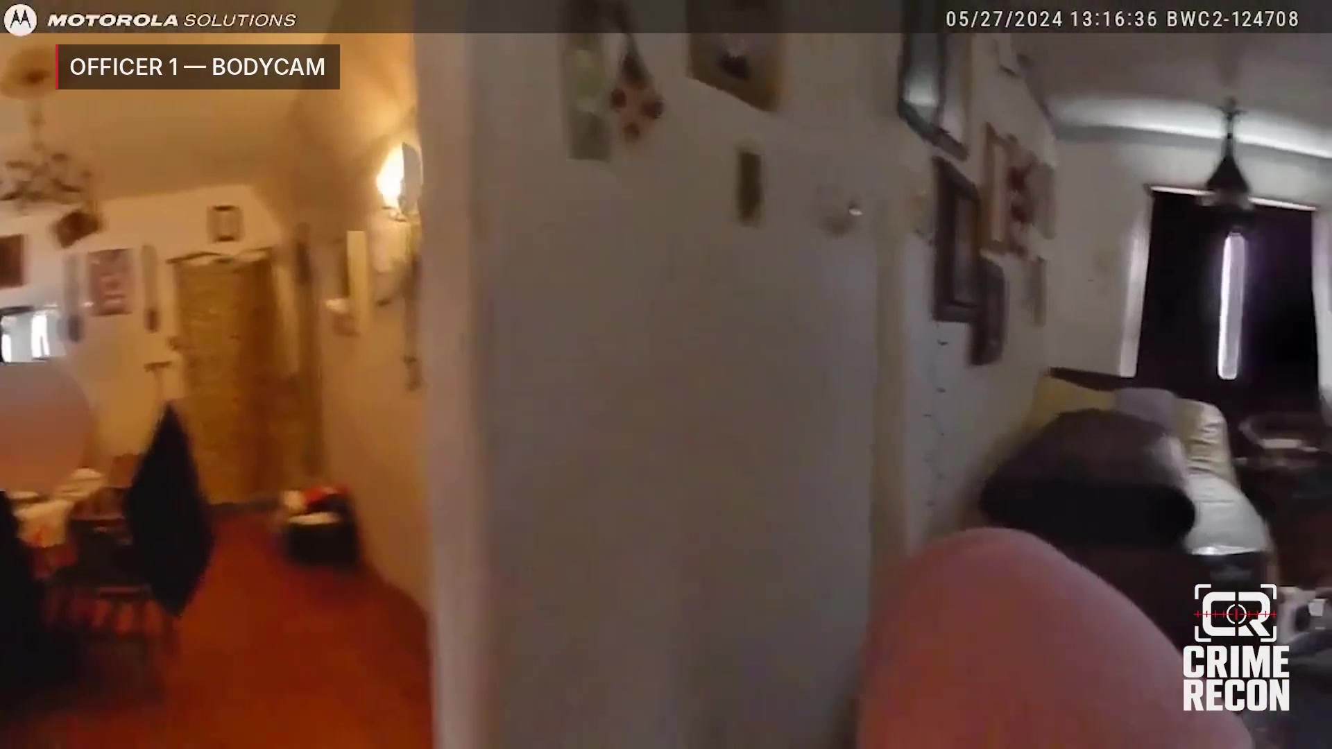 Real frame from the supplied Keansburg police body-camera video