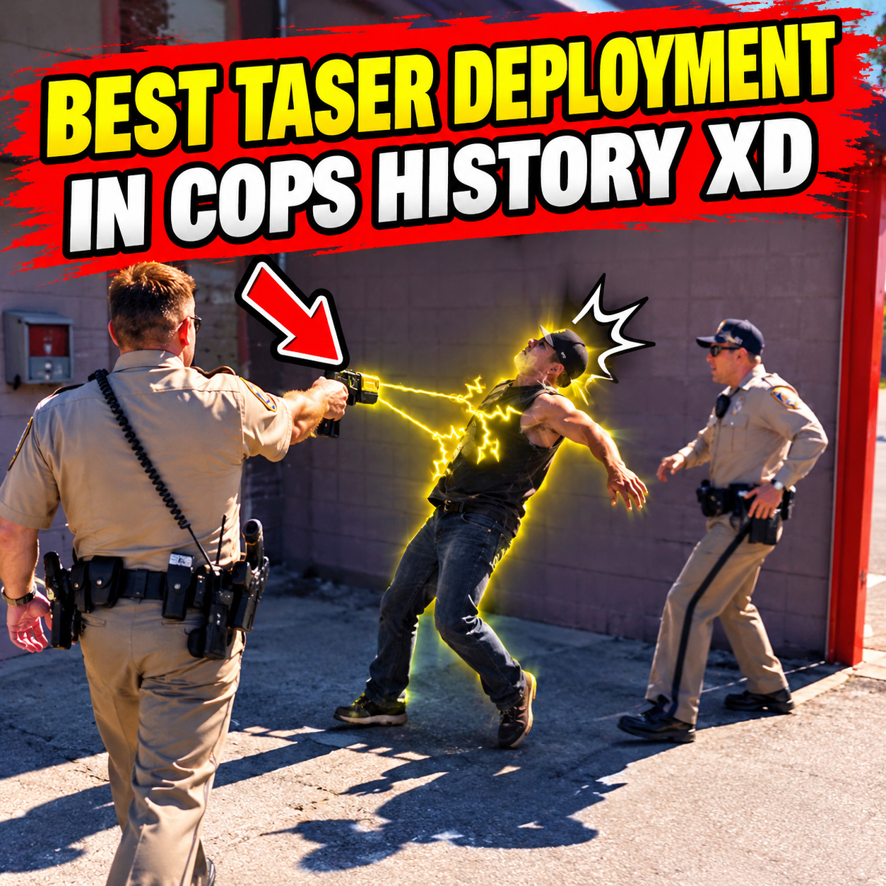 BEST TASER DEPLOYMENT IN COPS HISTORY XD