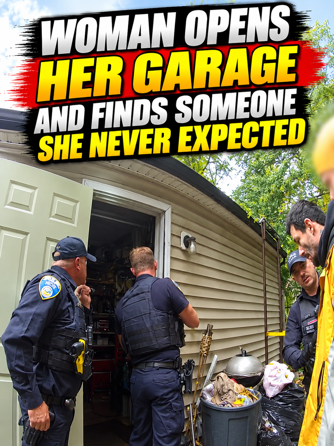 Woman Opens Her Garage and Finds Someone She Never Expected