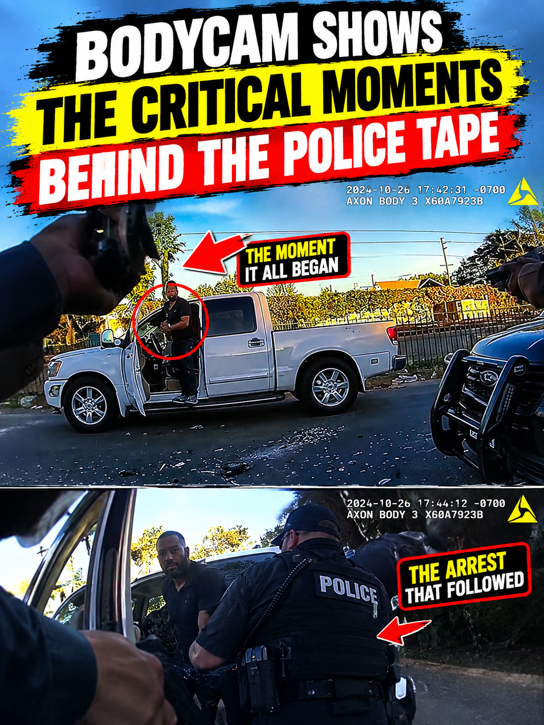 Bodycam Shows the Critical Moments Behind the Police Tape
