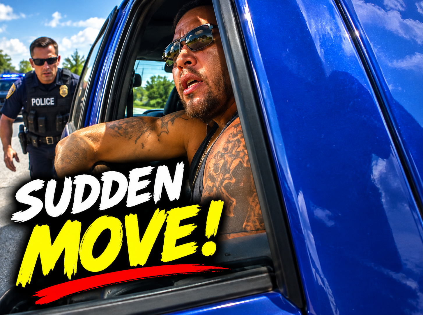 Officer Approaches the Vehicle and the Passenger Makes a Sudden Move