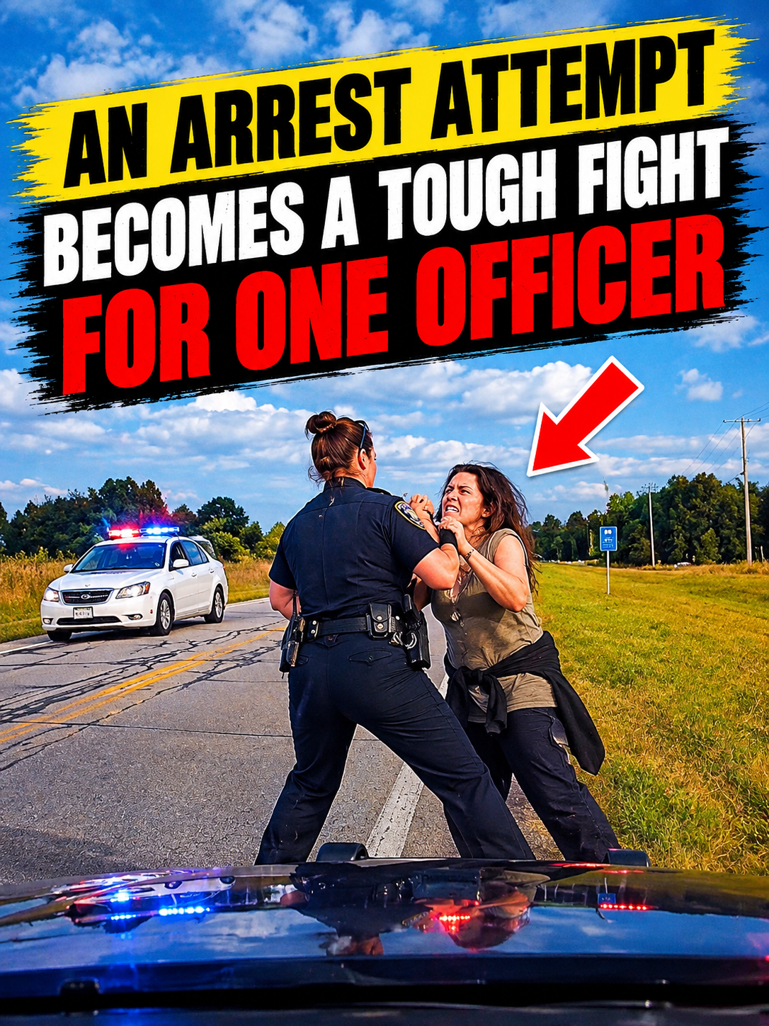 An Arrest Attempt Becomes a Tough Fight for One Officer