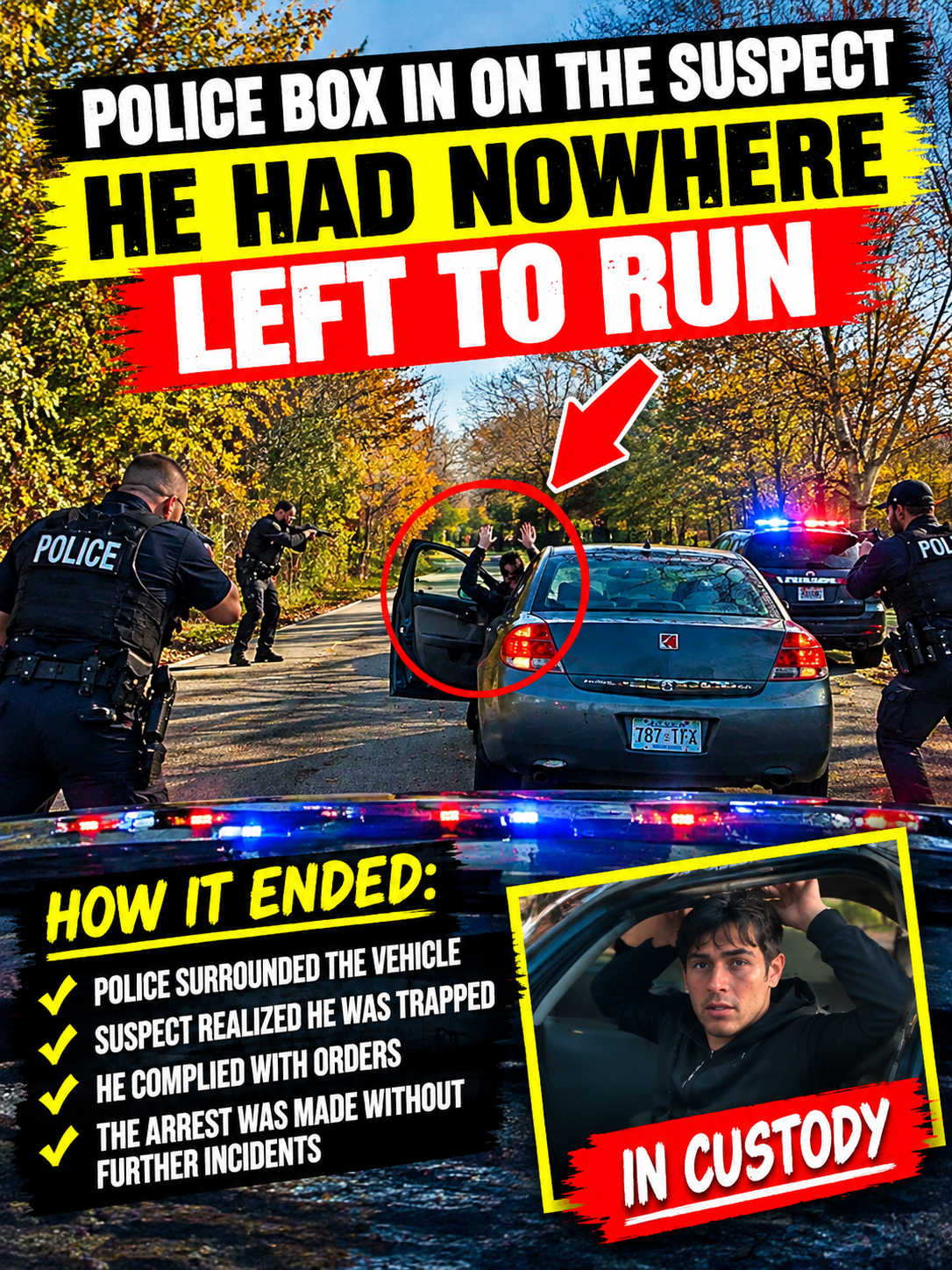 This Driver Stops in an Unusual Place and Gets Police Attention