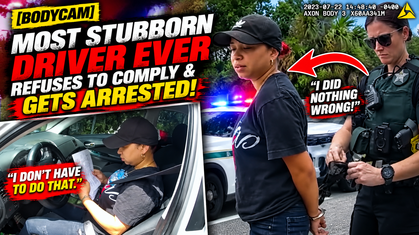 [BODYCAM] Most Stubborn Driver EVER Refuses To Comply & Gets Arrested!