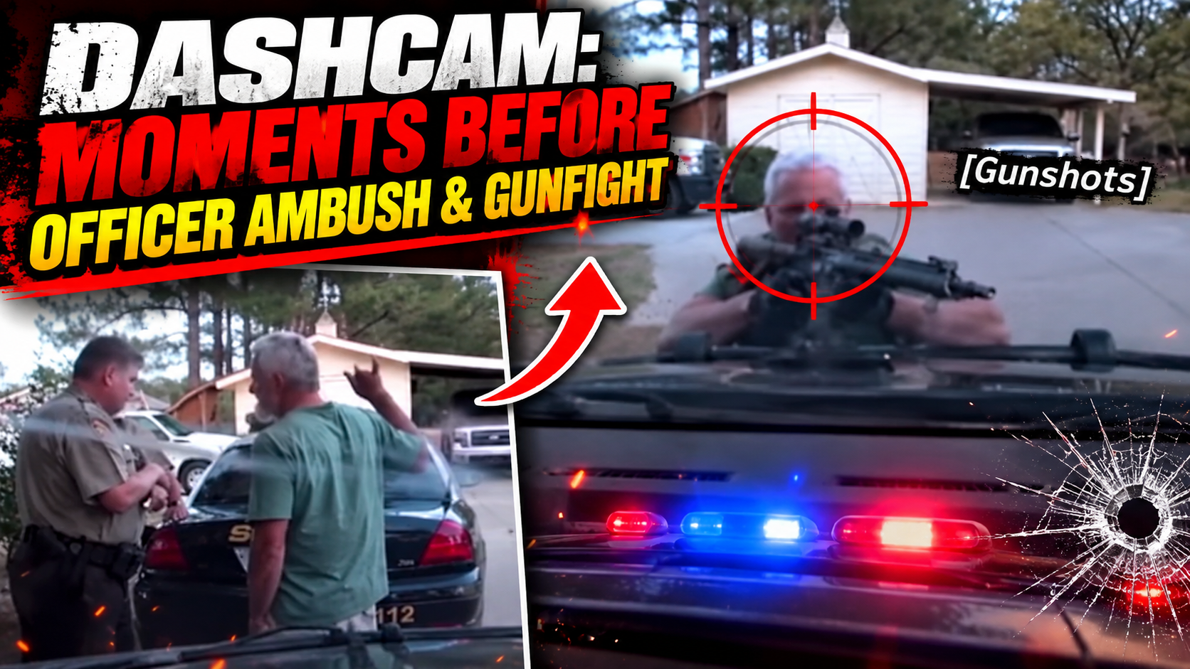 Dashcam: Moments Before Officer Ambush & Gunfight