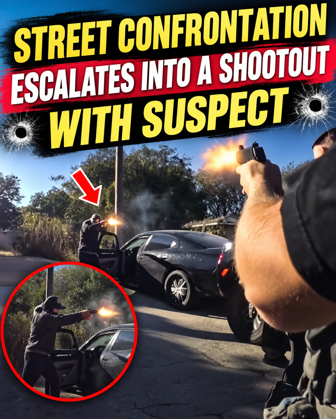 Street Confrontation Escalates Into a Shootout With Suspect