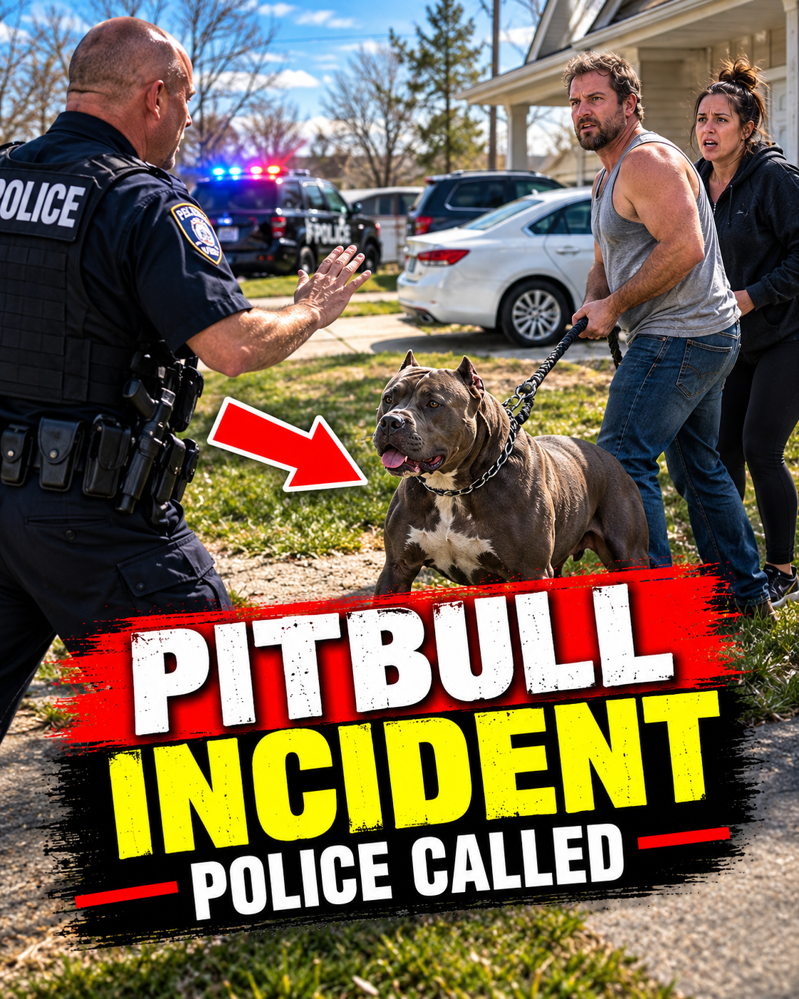 Irresponsible Couple Suffers Consequences After Pitbull Attacks Cops