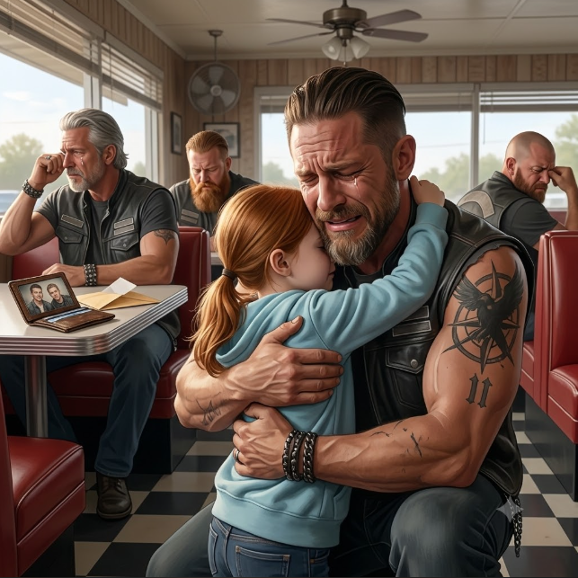 4us-The Biker Was Helping Her Up… Until She Mentioned Her Father