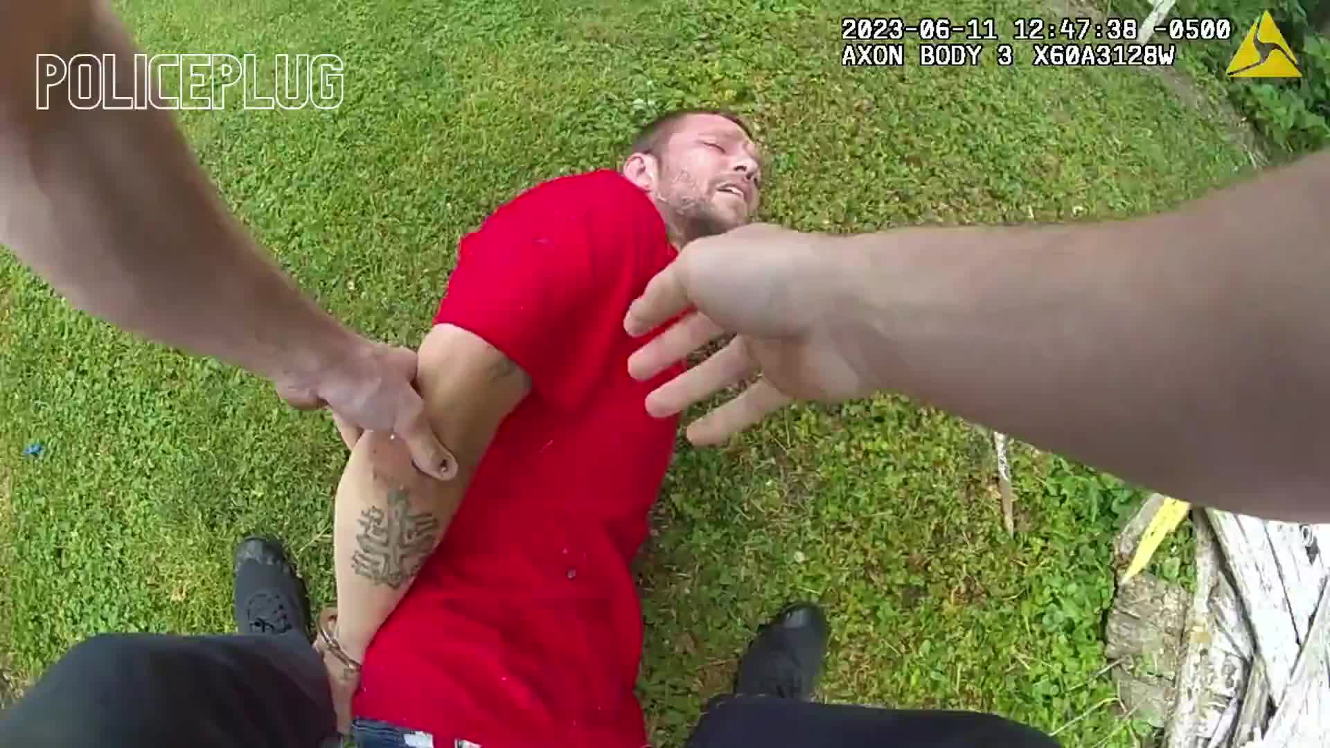 Real frame from the supplied Joliet police body-camera footage