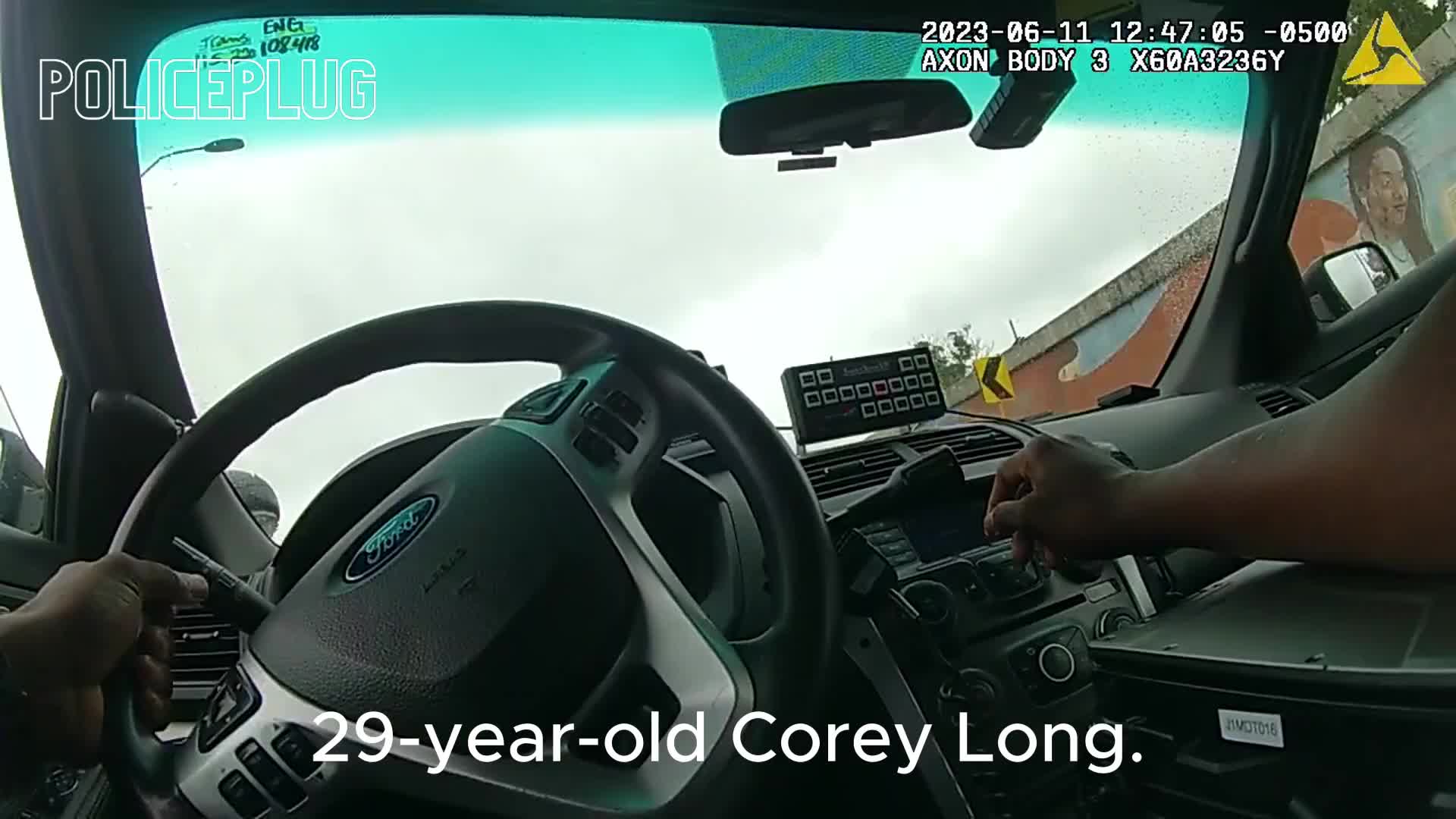 Real frame from the supplied Joliet police body-camera footage