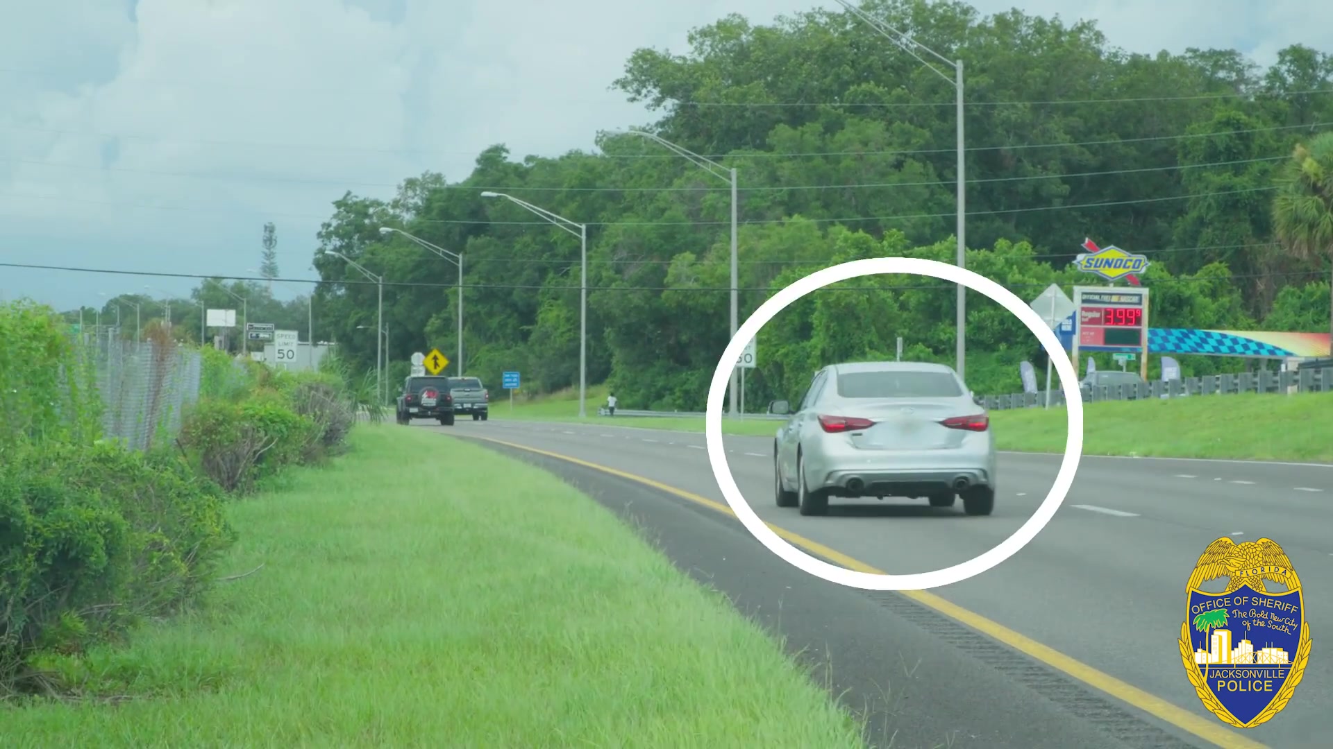Real frame from the supplied Traffic Wolfpack video