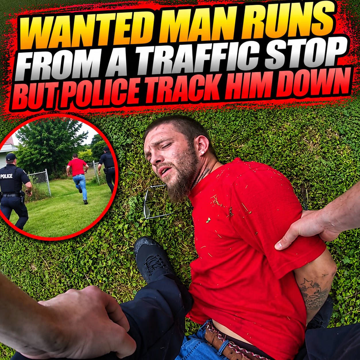 Wanted Man Runs From a Traffic Stop but Police Track Him Down