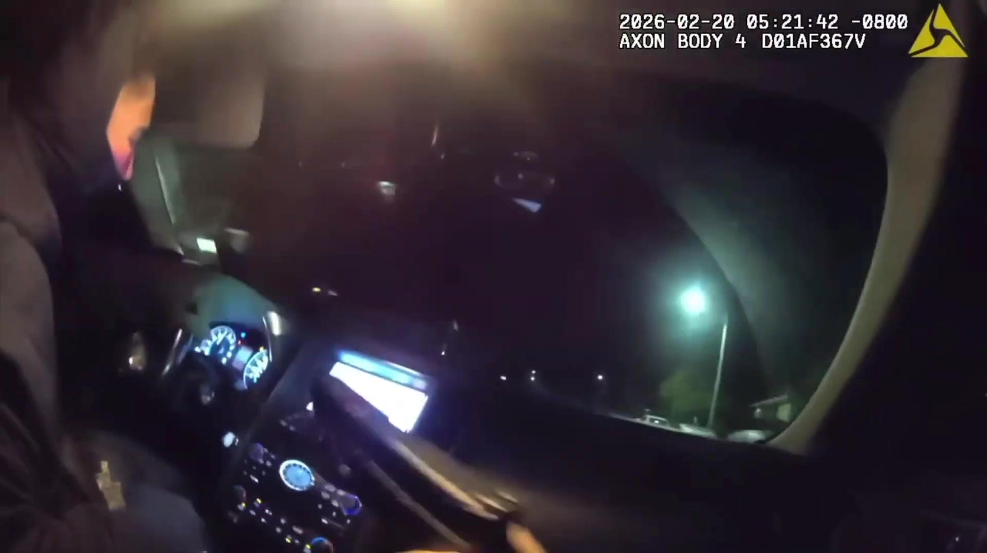 Real frame from the supplied Antioch Police body-camera footage