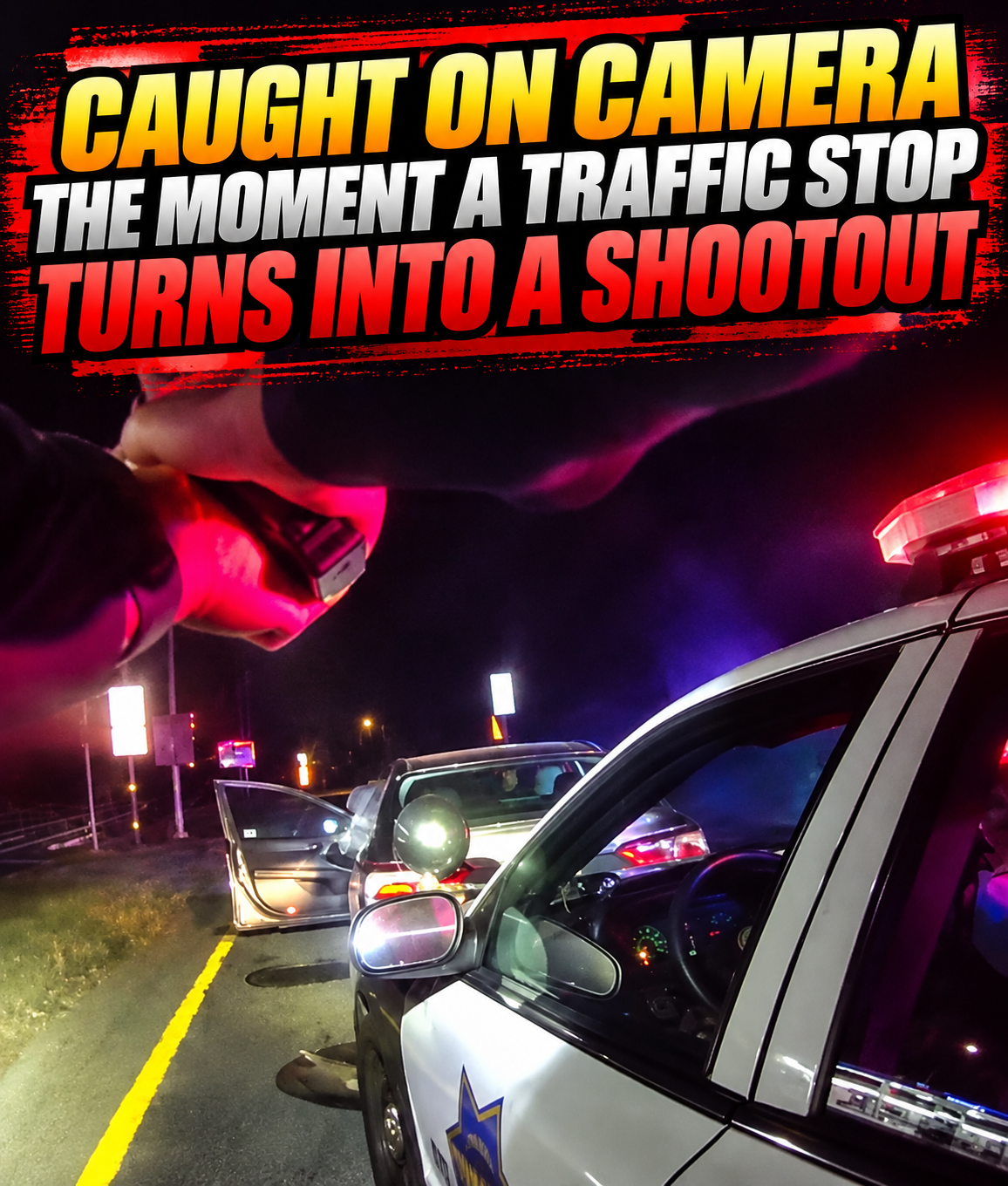 Traffic Stop Erupts Into Gunfire After Armed Robbery Suspect Flees Police