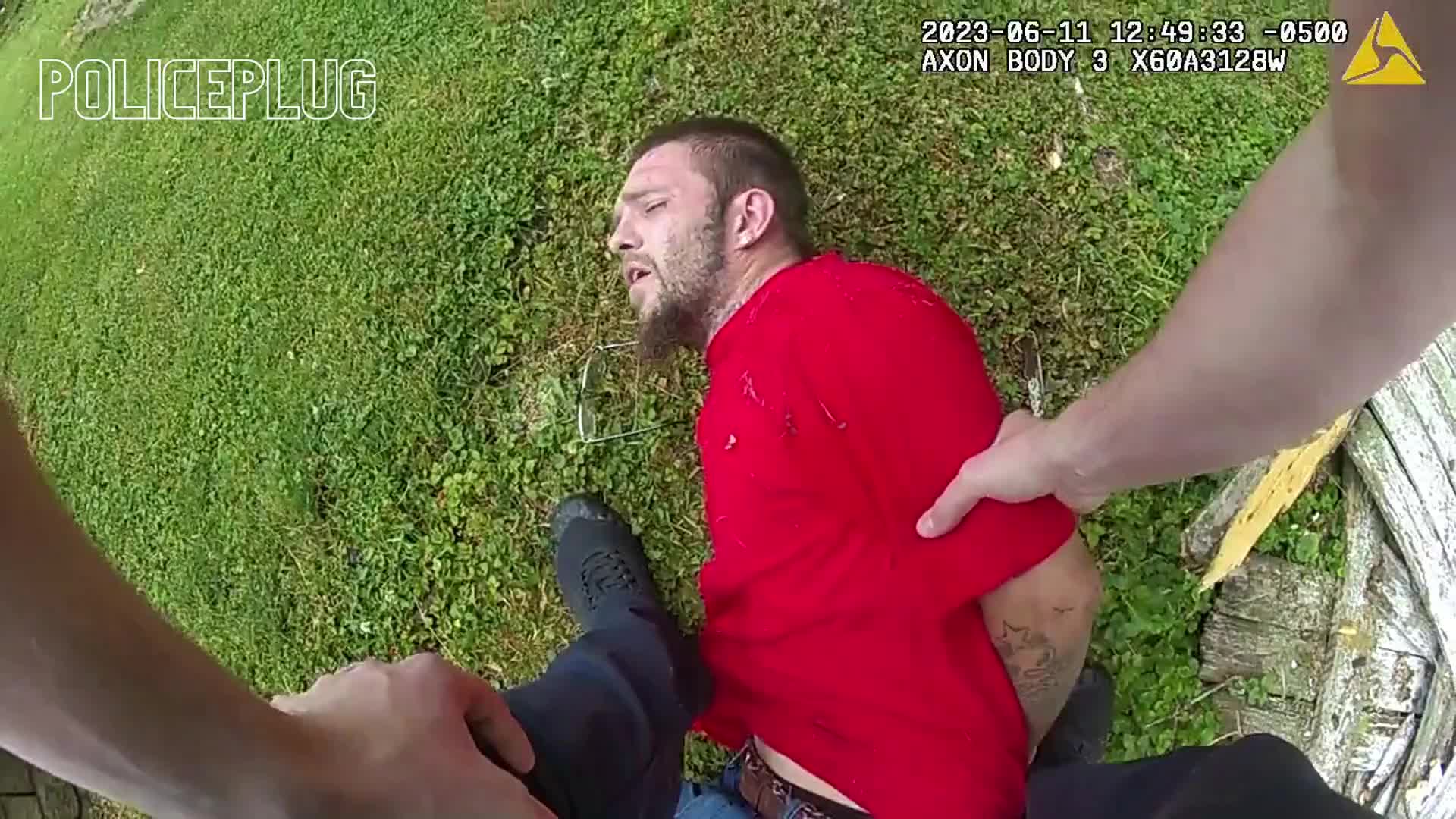 Real frame from the supplied Joliet police body-camera footage