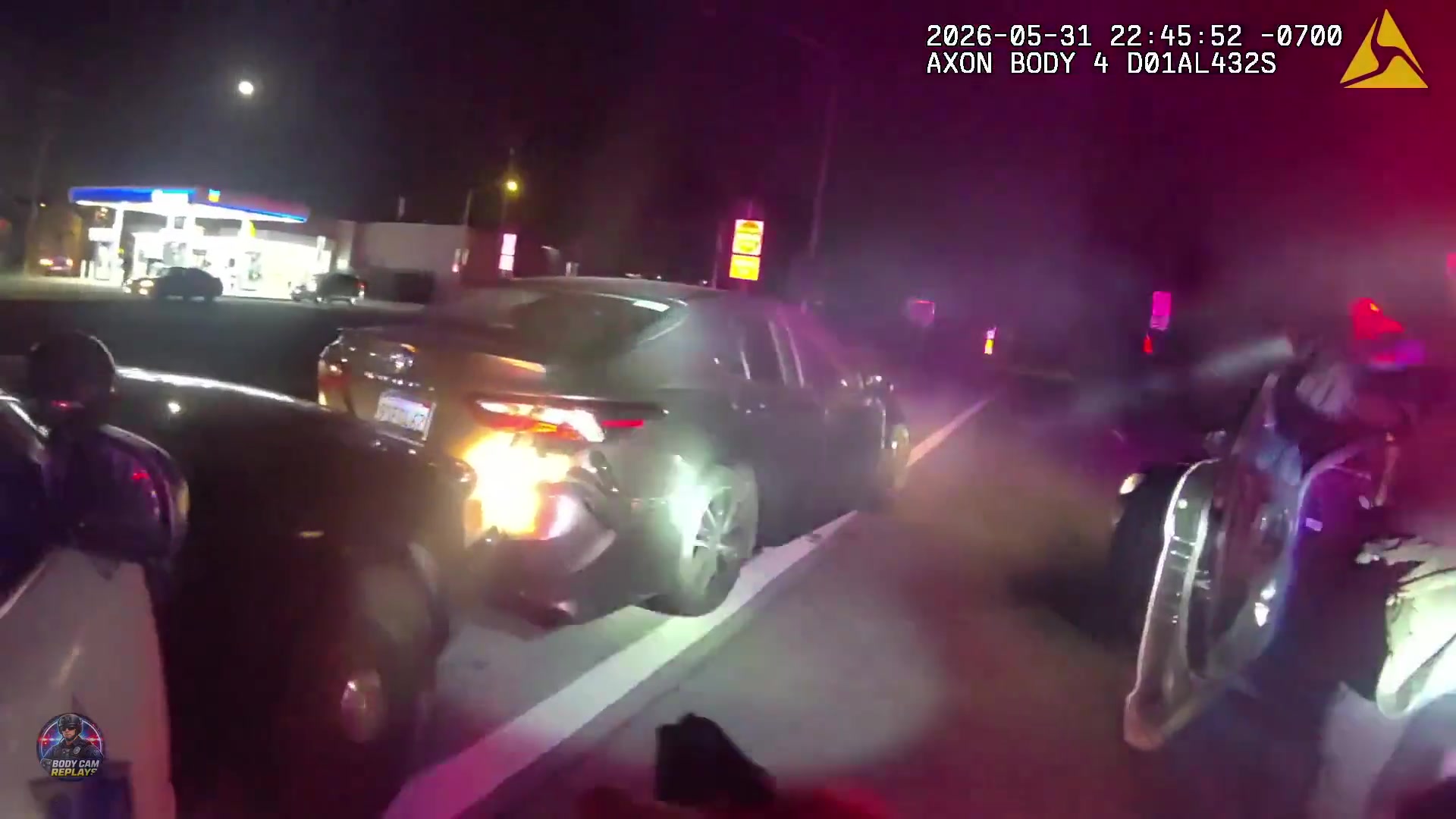 Real frame from the supplied body-camera footage