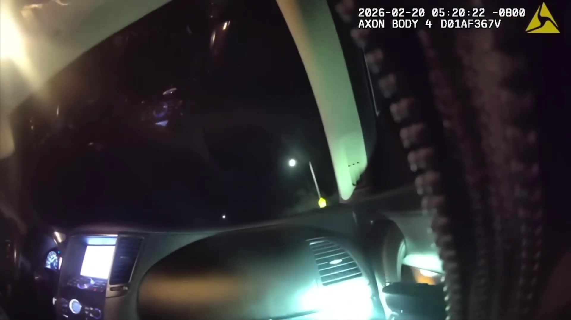 Real frame from the supplied Antioch Police body-camera footage