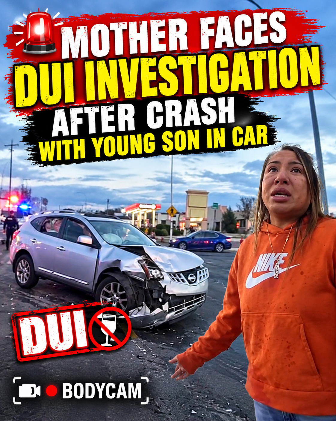 🚨 Mother Faces DUI Investigation After Crash With Young Son in Car | BODYCAM