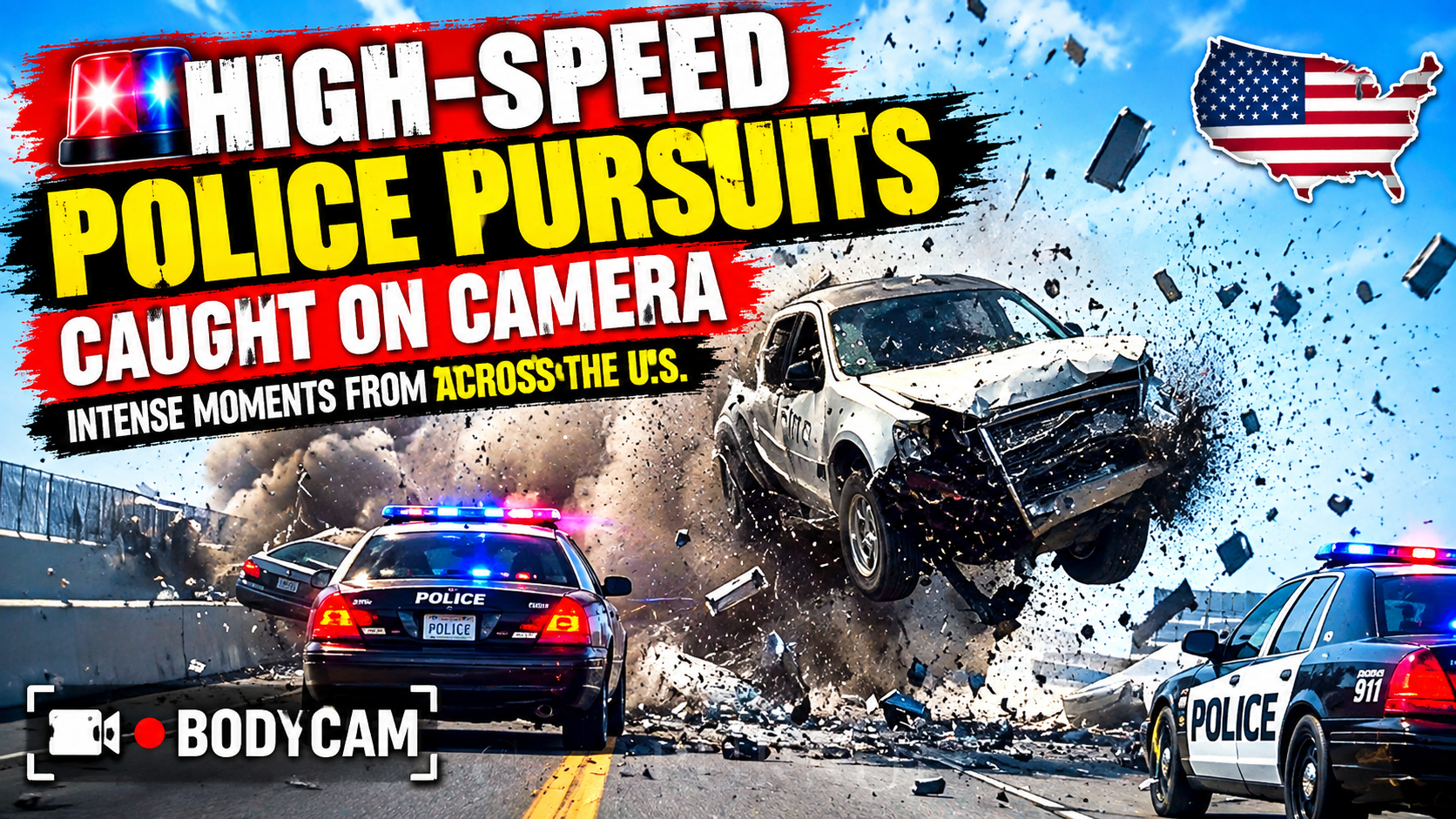 🚨 High-Speed Police Pursuits Caught on Camera — Intense Moments From Across the U.S.