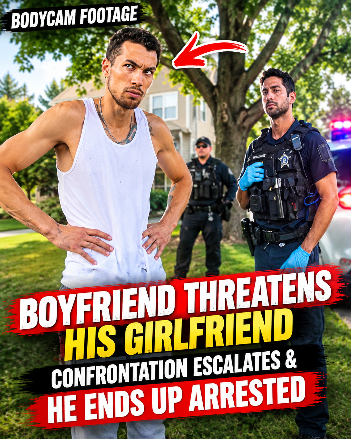 🚔 Boyfriend Threatens His Girlfriend, Confrontation Escalates & He Ends Up Arrested | Bodycam Footage
