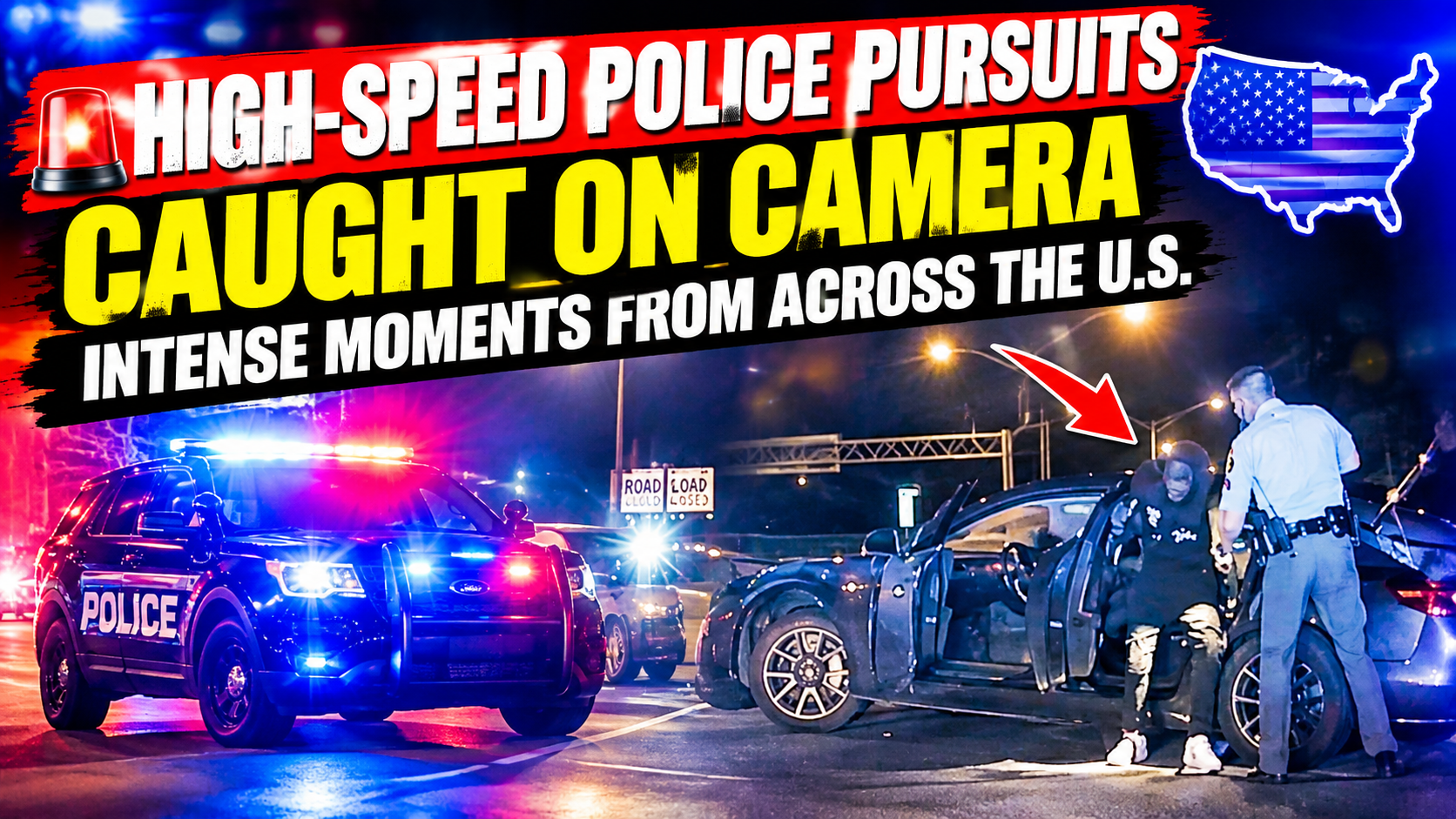 🚨 High-Speed Police Chases in Multiple U.S. States — Intense Dashcam Footage of Real Police Encounters