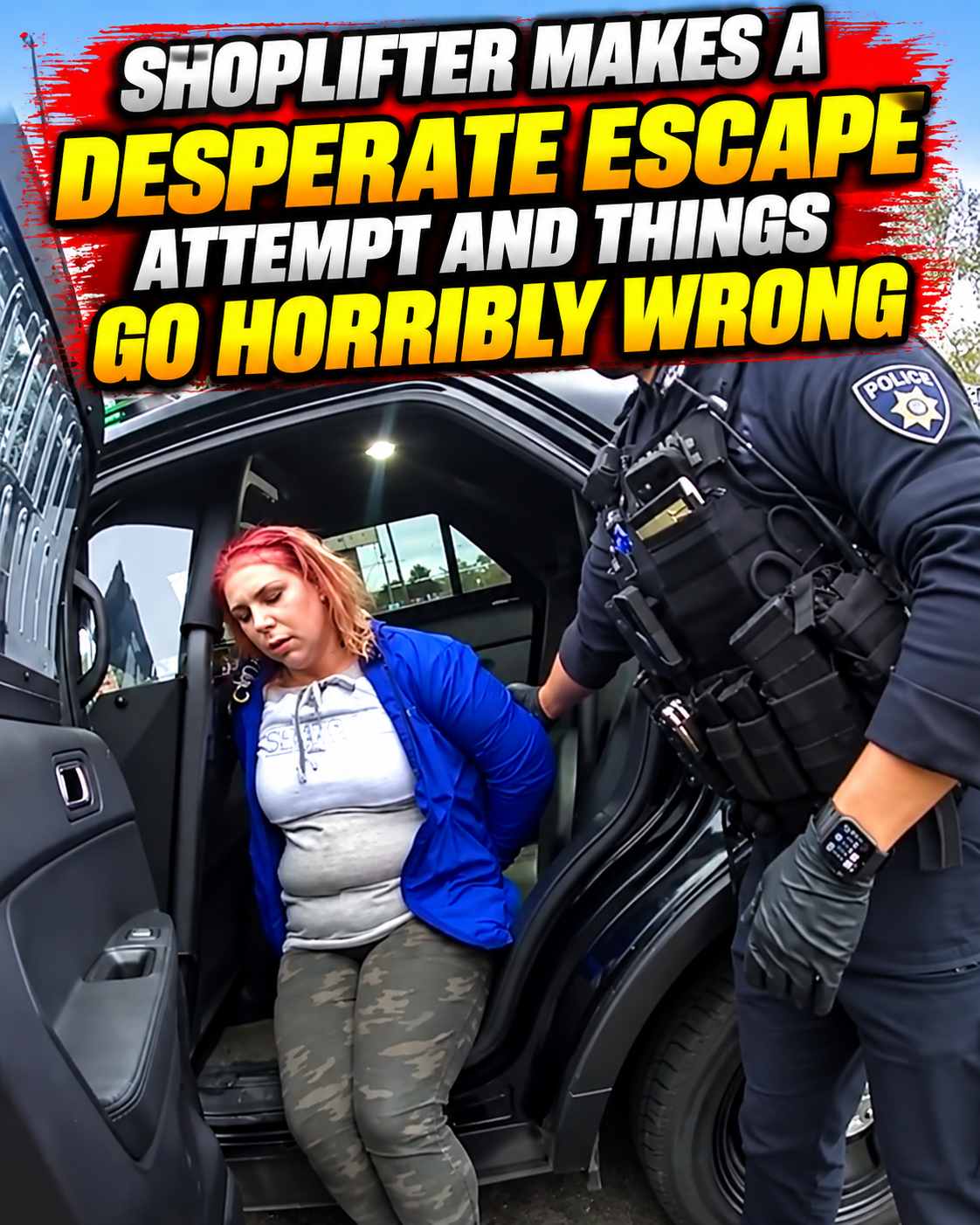 Shoplifter Makes a Desperate Escape Attempt and Things Go Horribly Wrong