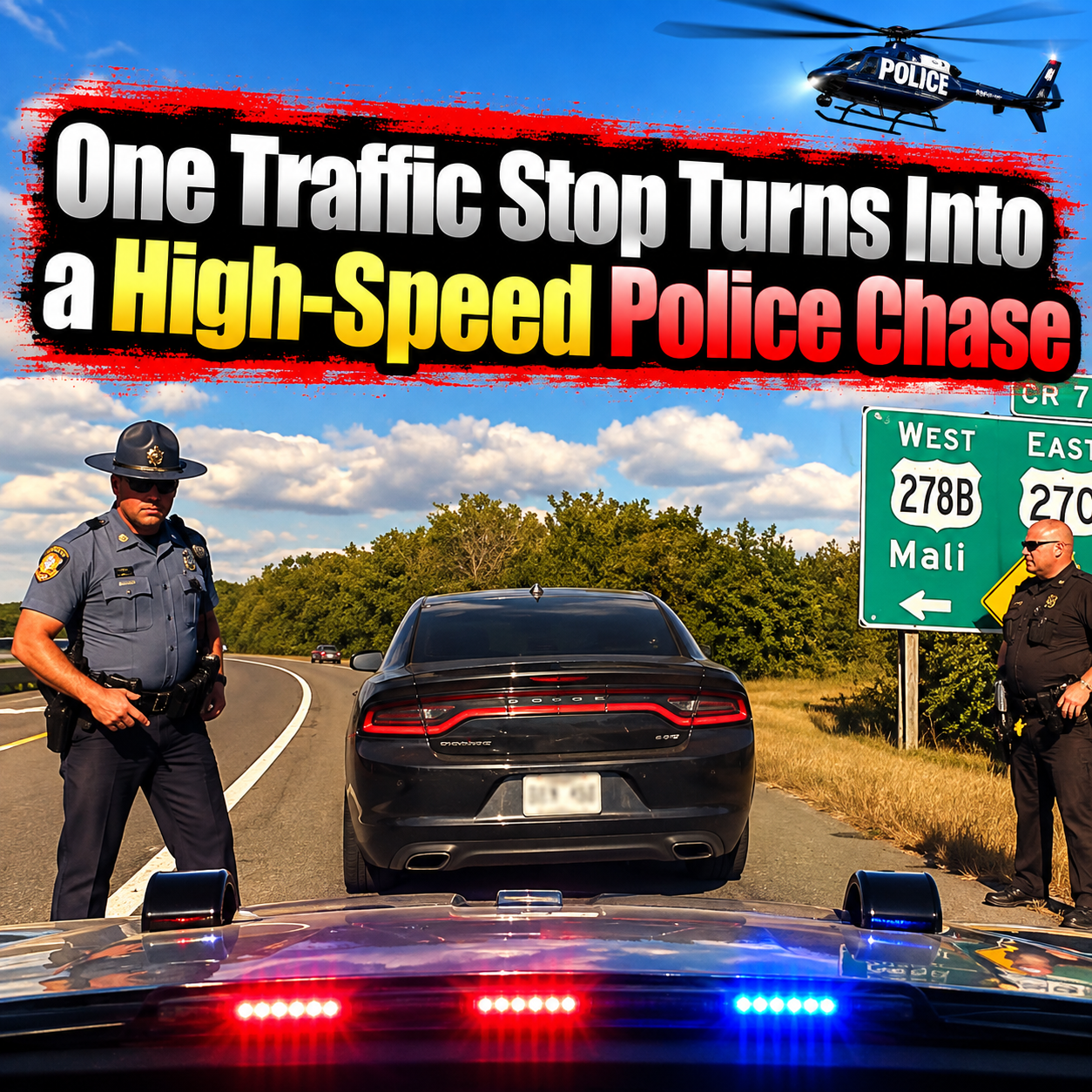 One Traffic Stop Turns Into a High-Speed Police Chase