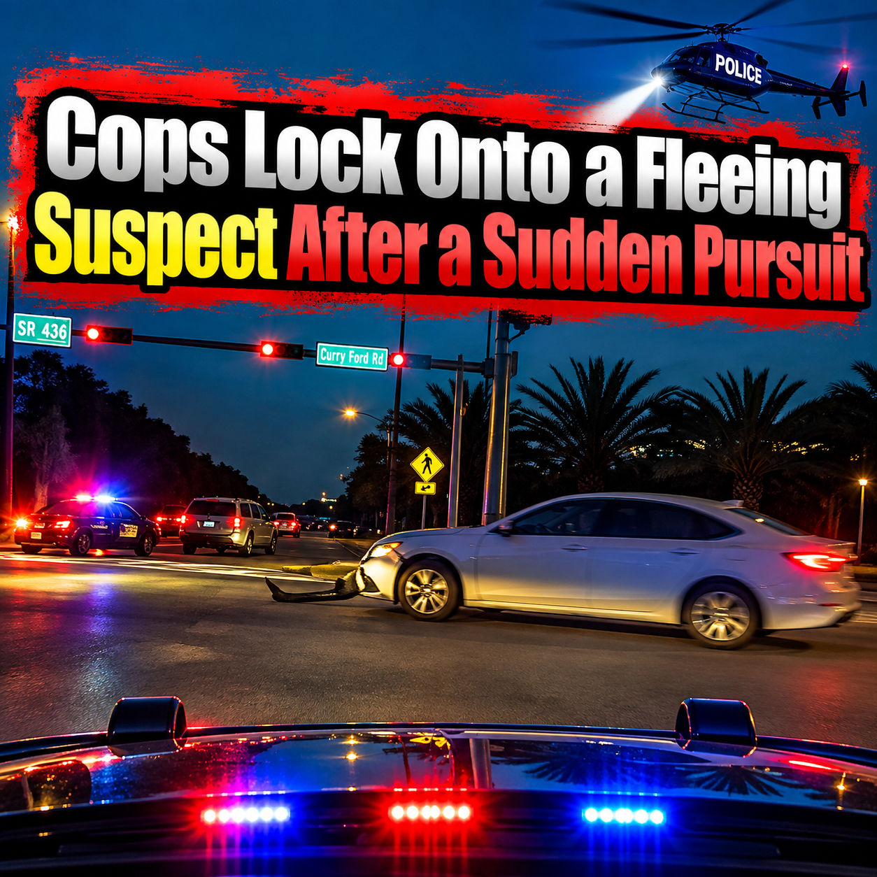 Cops Lock Onto a Fleeing Suspect After a Sudden Pursuit