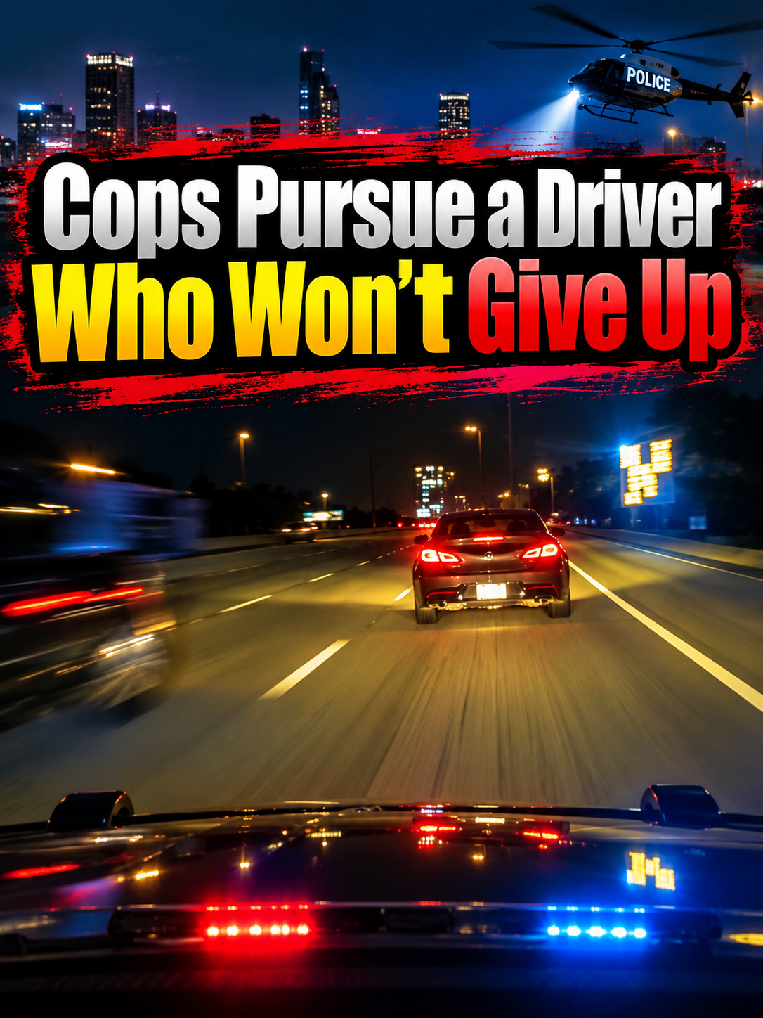 Cops Pursue a Driver Who Won’t Give Up