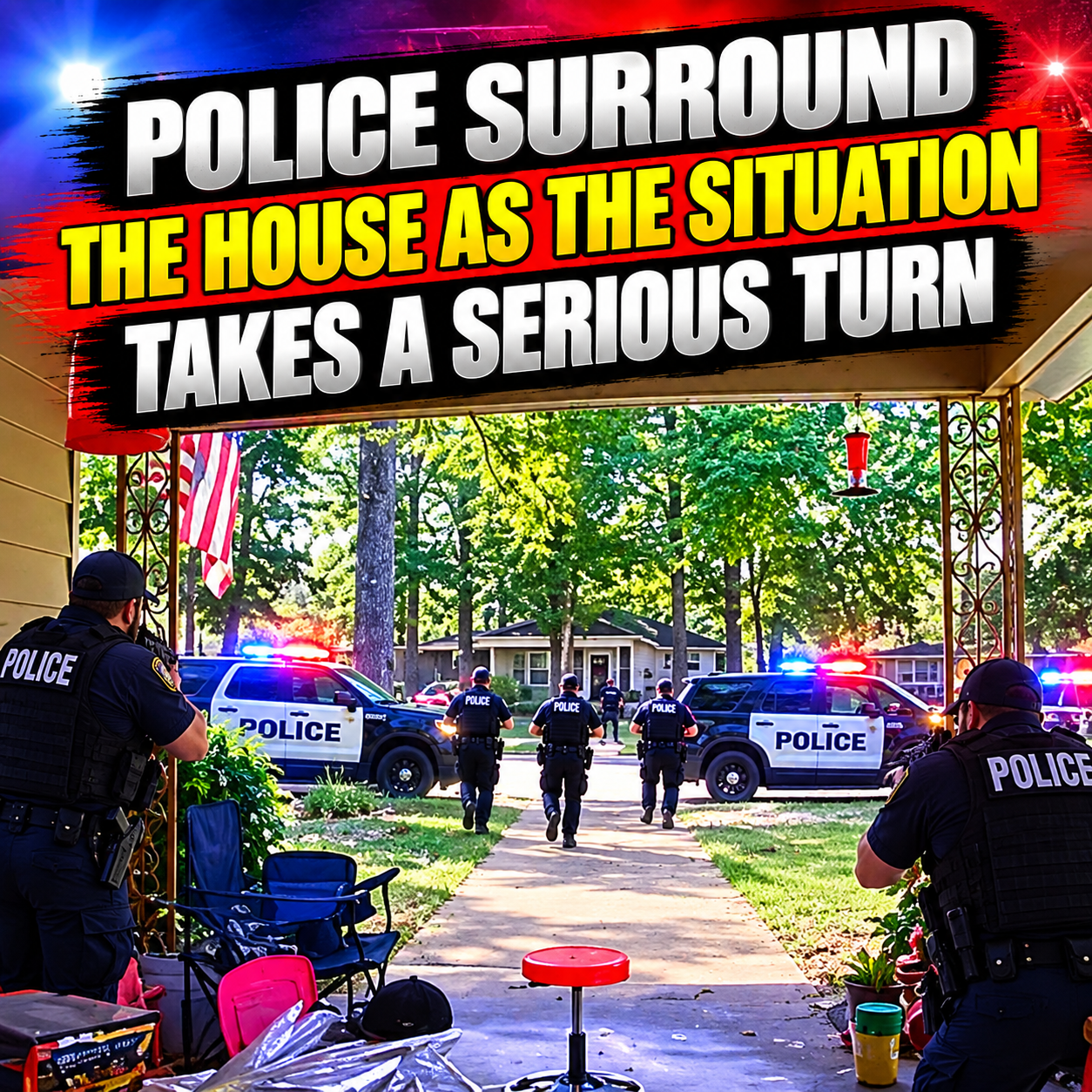 Police Surround the House as the Situation Takes a Serious Turn
