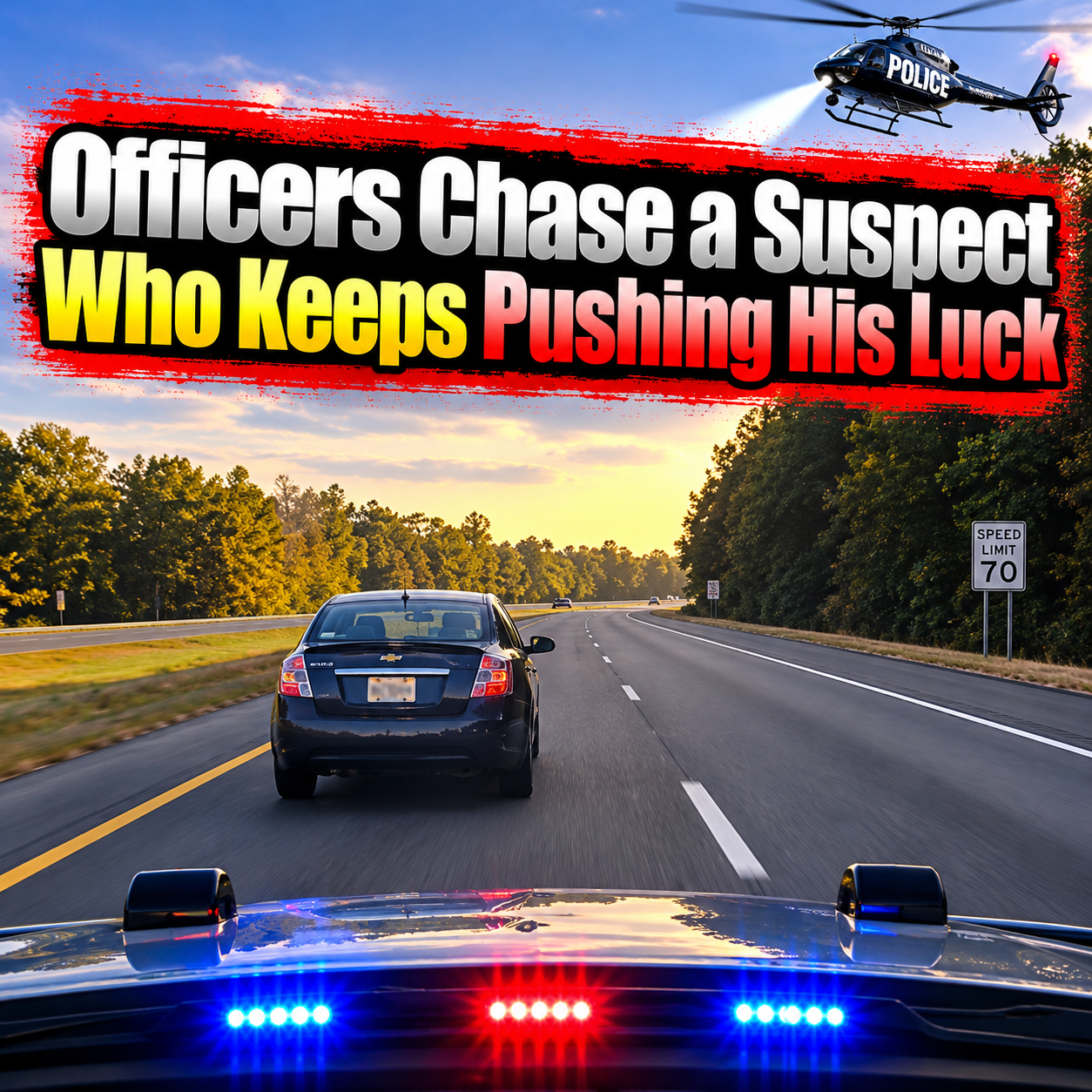 Officers Chase a Suspect Who Keeps Pushing His Luck