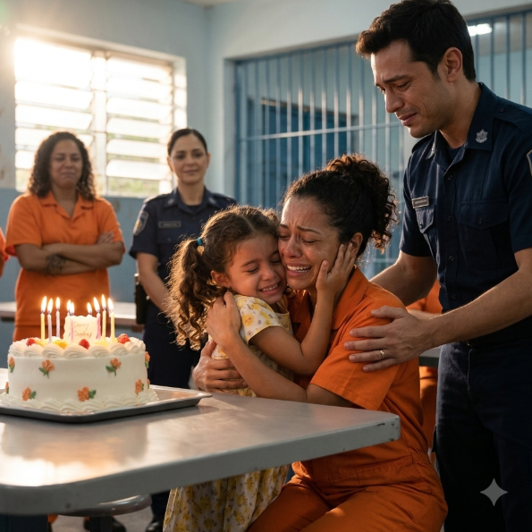 72butt A Presa Soprou Uma Única Vela Sozinha… Então Sua Filha Apareceu 