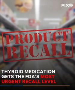 Thyroid medication recall classified under FDA's most urgent level