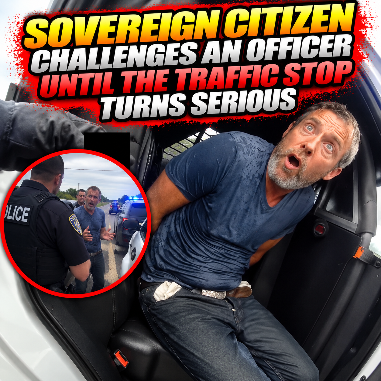Sovereign Citizen Challenges an Officer Until the Traffic Stop Turns Serious