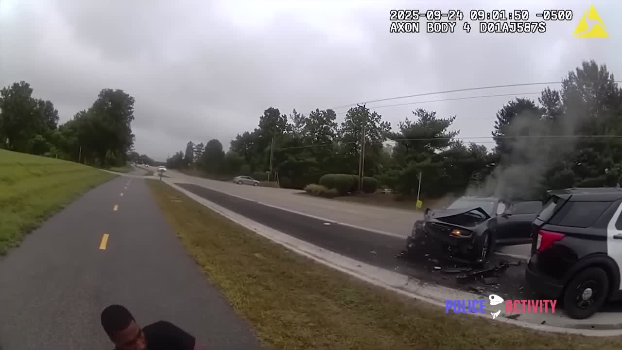 Frame from the supplied Fairview Heights police footage