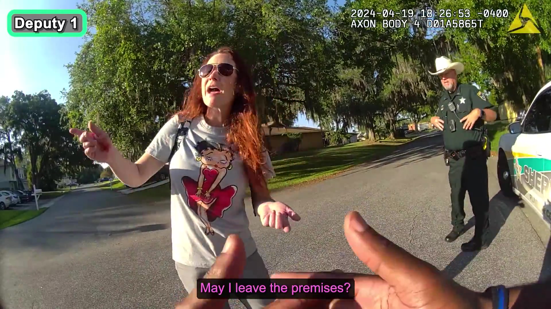 Real horizontal frame from the supplied Flagler County body-camera footage