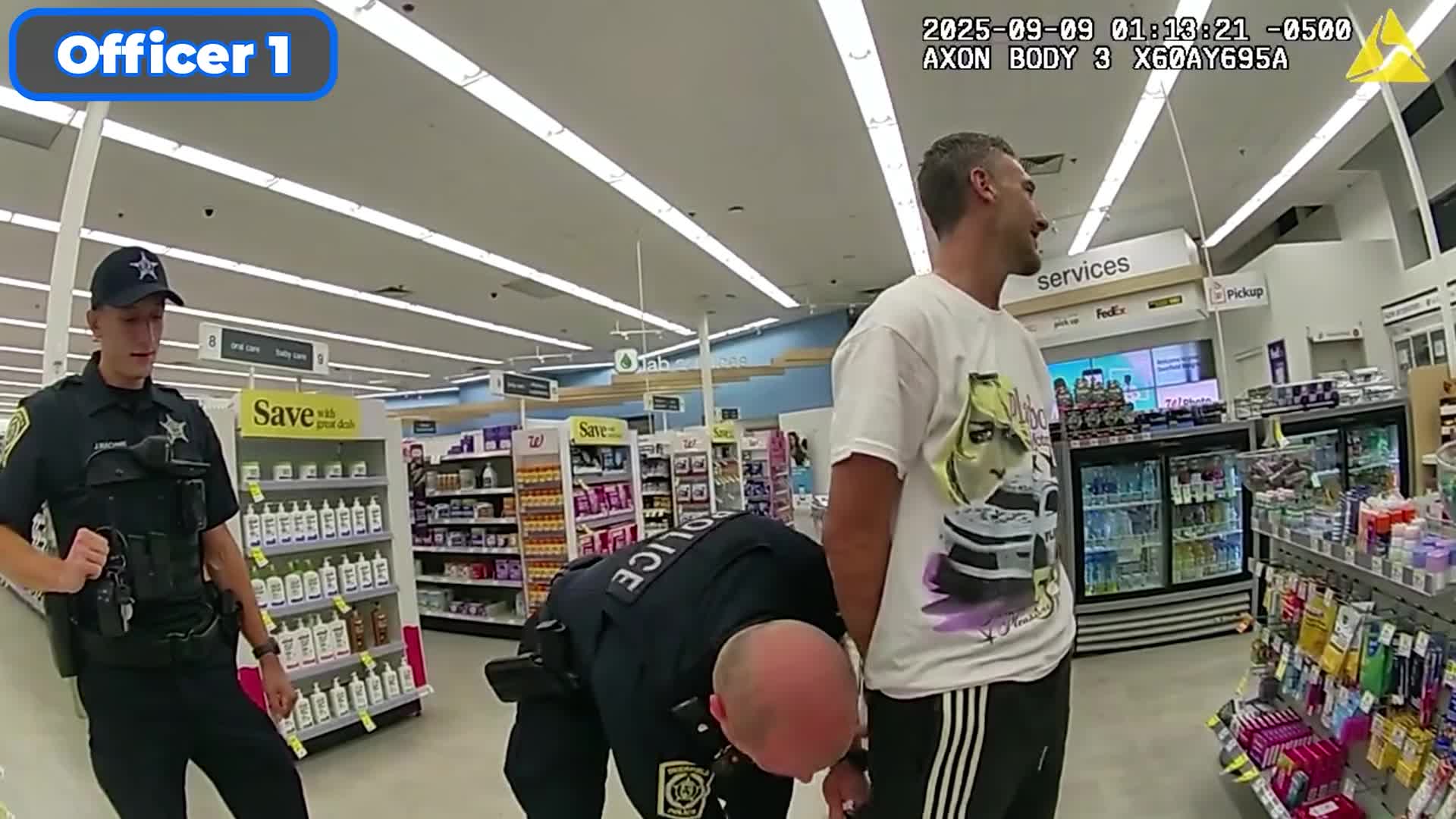 Horizontal frame from the supplied body-camera footage