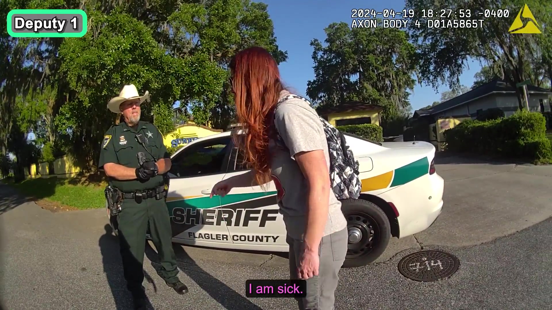 Real horizontal frame from the supplied Flagler County body-camera footage