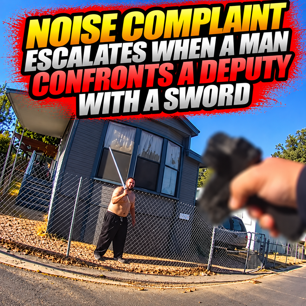 Noise Complaint Escalates When a Man Confronts a Deputy With a Sword