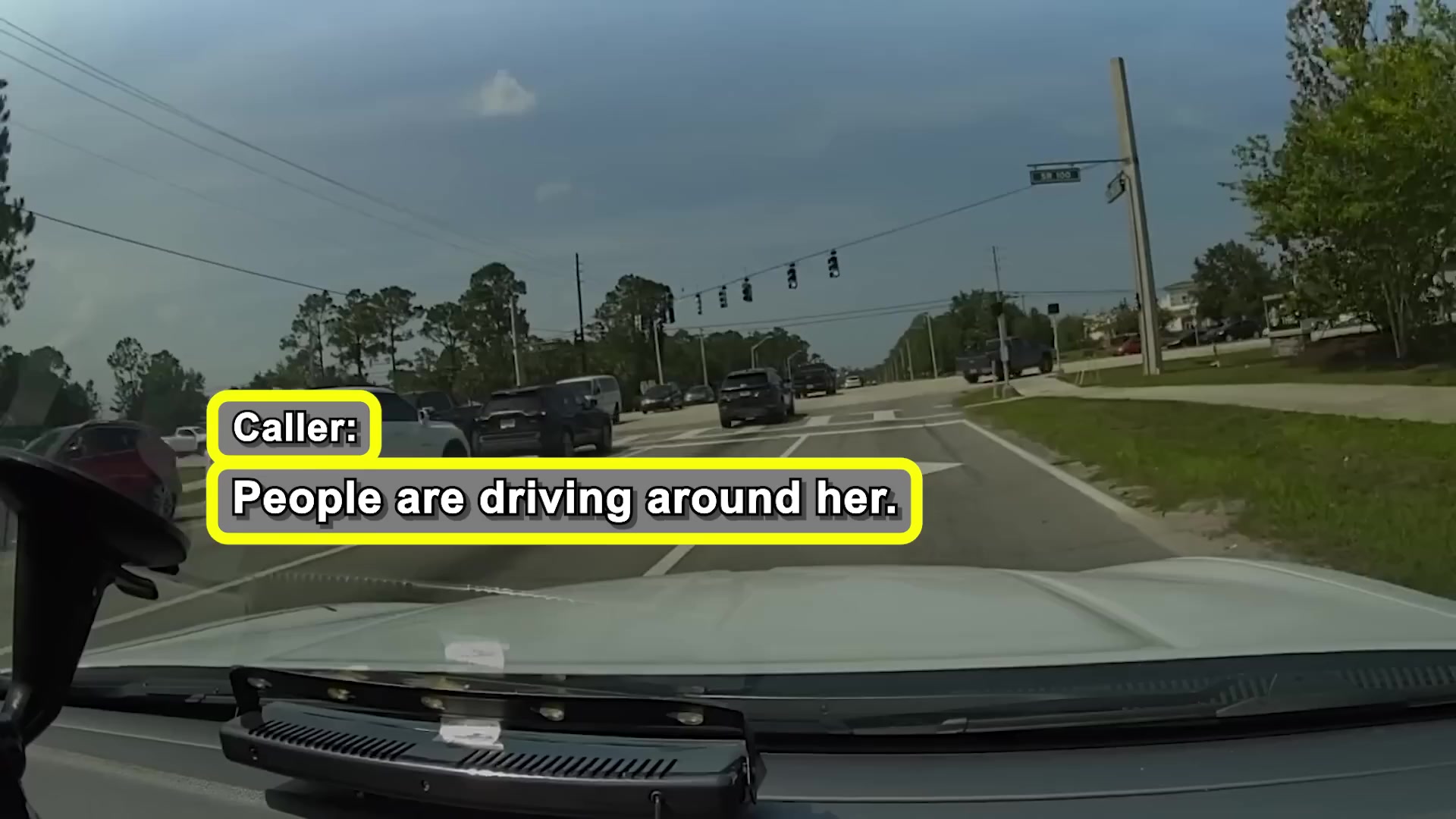 Frame from the supplied Flagler County Sheriff footage