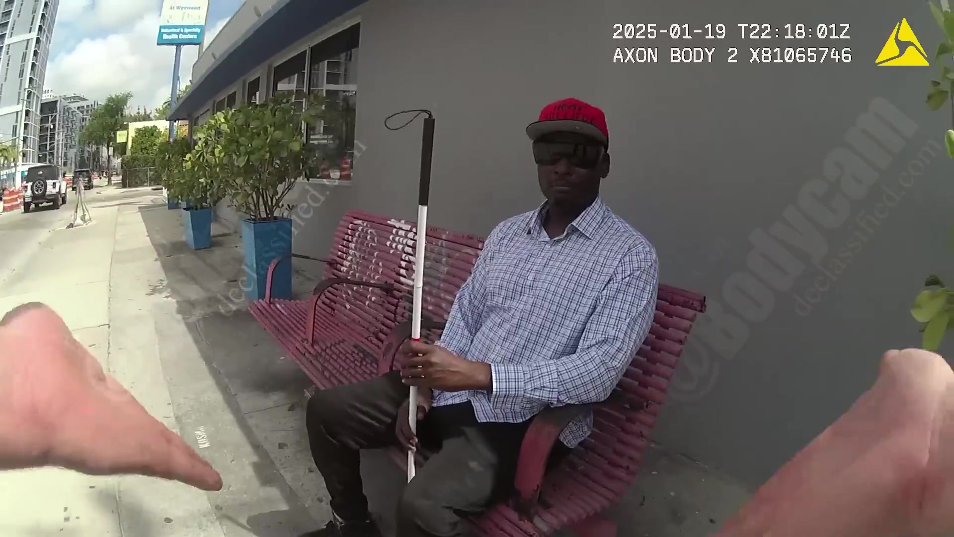 Frame from the supplied Columbia County Sheriff body-camera footage