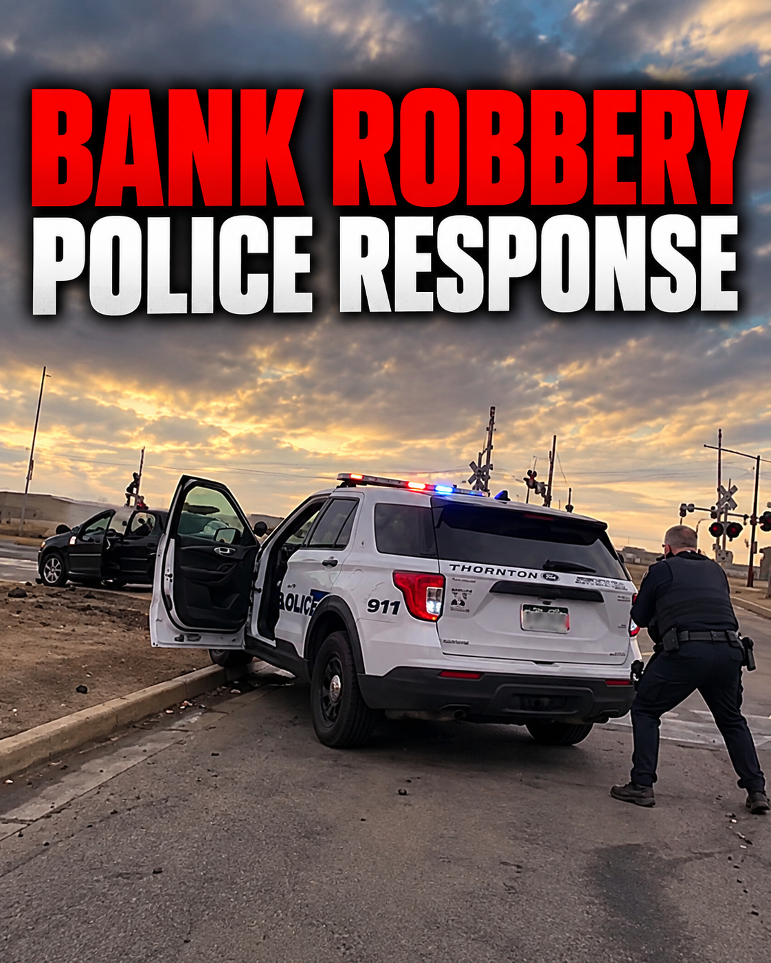 Thornton Police Officers Shooting at Bank Robbery Suspects