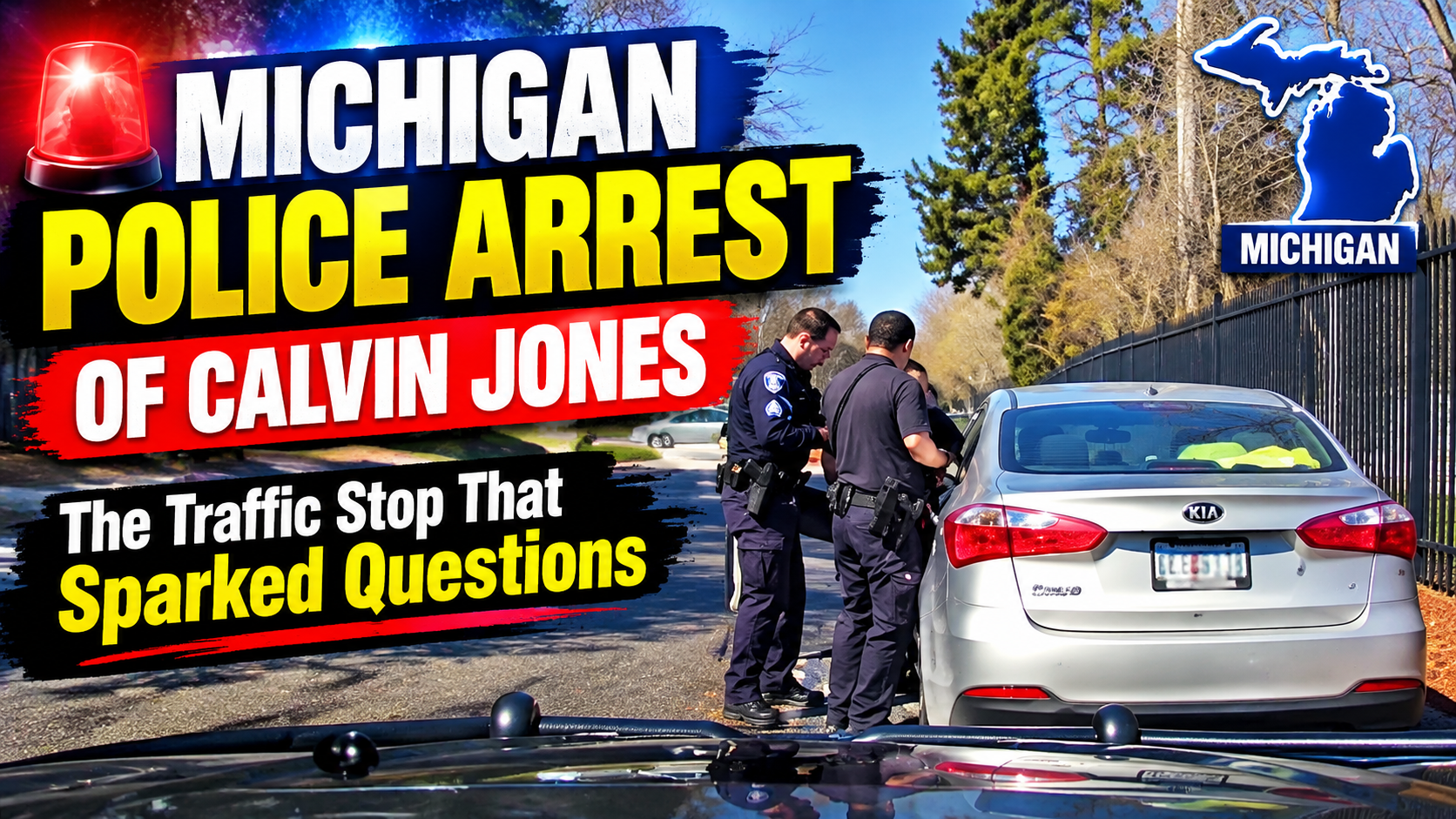 🚨 Michigan Police Arrest of Calvin Jones | The Traffic Stop That Sparked Questions